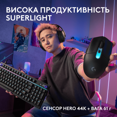 Миша Logitech G305 X SUPERLIGHT Black (910-007739) (7285519) Миша Logitech G305 X SUPERLIGHT Black (910-007739) (7285519)