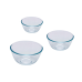 Набір мисок Pyrex, 3 шт (0.7 л, 1.1 л, 2.3 л) (7092364)