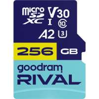 Карта пам'яті GoodRam RIVAL microSDXC 256GB V30 A2 (UHS I U3) + ad (7284593) Карта пам'яті GoodRam RIVAL microSDXC 256GB V30 A2 (UHS I U3) + ad (7284593)
