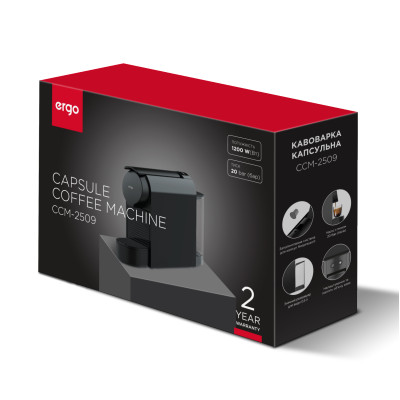 Кавоварка капсульна ERGO CCM-2509 (7180904) Кавоварка капсульна ERGO CCM-2509 (7180904)