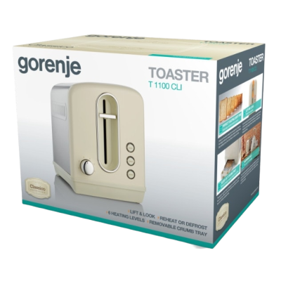 Тостер Gorenje T 1100 CLI (6427773) Тостер Gorenje T 1100 CLI (6427773)