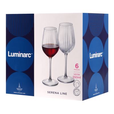 Набір келихів Luminarc Serena Line, 6х550 мл (6988988)