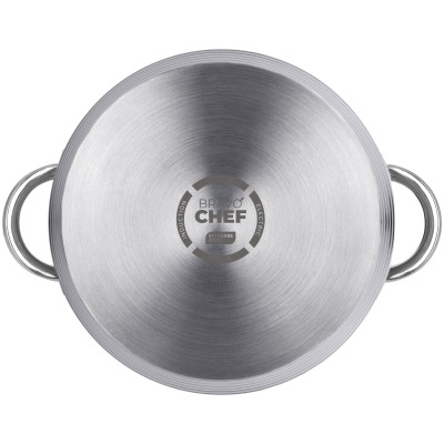 Каструля Bravo Chef 22 см (4.35 л) з кришкою (6720870) Каструля Bravo Chef 22 см (4.35 л) з кришкою (6720870)