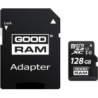 Карта пам'яті GoodRam microSDXC 128GB Class 10 UHS I (M1AA-1280R12) + SD адаптер (6469817) Карта пам'яті GoodRam microSDXC 128GB Class 10 UHS I (M1AA-1280R12) + SD адаптер (6469817)