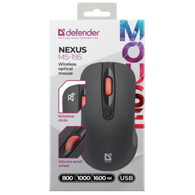 Миша Defender Nexus MS-195 Black (52195) (7153543) Миша Defender Nexus MS-195 Black (52195) (7153543)