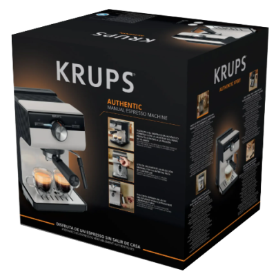Кавоварка еспресо Krups XP381810 OPIO GREY (7076116) Кавоварка еспресо Krups XP381810 OPIO GREY (7076116)