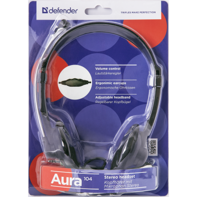 Гарнітура Defender Aura 104 Black (63104) (6272935) Гарнітура Defender Aura 104 Black (63104) (6272935)