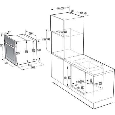 Електрична духова шафа Hisense BSA6634PBG8 (BO3PS5V01-7) (7269799) Електрична духова шафа Hisense BSA6634PBG8 (BO3PS5V01-7) (7269799)