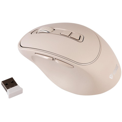 Миша комп'ютерна Yenkee YMS 2080BG WL rechargable mouse SLIDER Beige (7090570) Миша комп'ютерна Yenkee YMS 2080BG WL rechargable mouse SLIDER Beige (7090570)