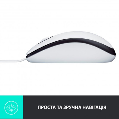 Миша Logitech Mouse M100 White (6853363)
