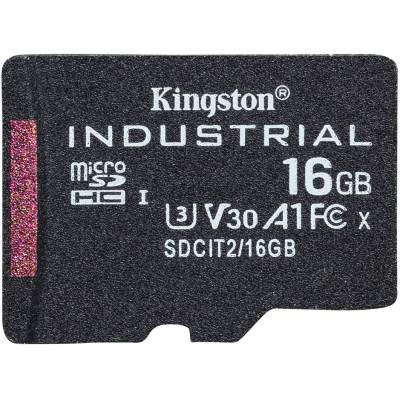 Карта пам'яті Kingston microSDHC 16GB Industrial pSLC C10 A1 (SDCIT2/16GBSP) (6732107) Карта пам'яті Kingston microSDHC 16GB Industrial pSLC C10 A1 (SDCIT2/16GBSP) (6732107)