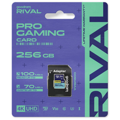 Карта пам'яті GoodRam RIVAL microSDXC 128GB V30 (UHS I U3) + ad (7284591) Карта пам'яті GoodRam RIVAL microSDXC 128GB V30 (UHS I U3) + ad (7284591)