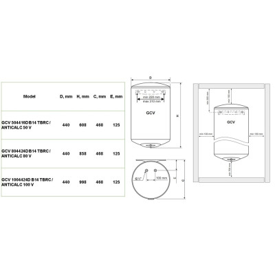 Водонагрівач Tesy GCV 504416D B14 TBRC / ANTICALC 50 V (7056337)