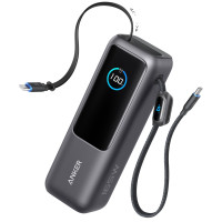 Портативний зарядний пристрій Anker 25000 mAh 165W PD Built-In Double USB-C Cables Black (7133683) Портативний зарядний пристрій Anker 25000 mAh 165W PD Built-In Double USB-C Cables Black (7133683)