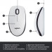 Миша Logitech Mouse M100 White (6853363)