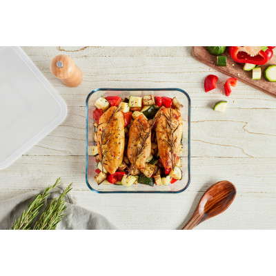 Форма з кришкою Pyrex Cook&Freez, 20х20х7 см (7092354) Форма з кришкою Pyrex Cook&Freez, 20х20х7 см (7092354)