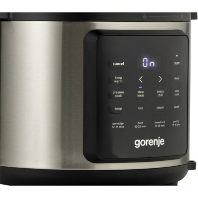 Мультиварка-скороварка Gorenje GMC6SBK (MY-CS6038WPB) (7193445)