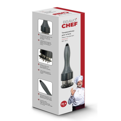 Тендерайзер для м’яса Bravo Chef (6937274) Тендерайзер для м’яса Bravo Chef (6937274)