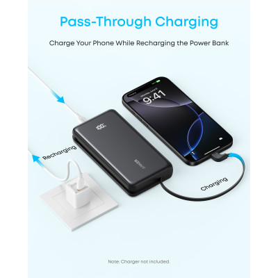 Портативний зарядний пристрій Anker - 20000 mAh 22.5W Built-In USB-C Cable White (7227885) Портативний зарядний пристрій Anker - 20000 mAh 22.5W Built-In USB-C Cable White (7227885)