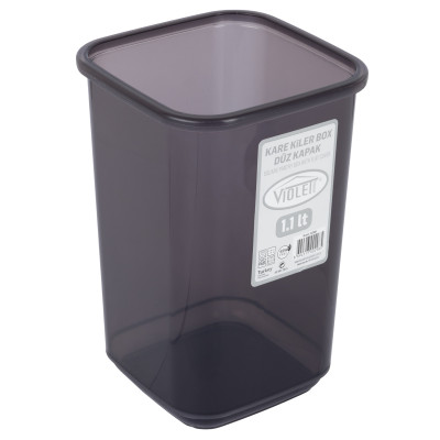 Контейнер для сипучих Violet House 0298 Transparent Black 1.1 л (6859643) Контейнер для сипучих Violet House 0298 Transparent Black 1.1 л (6859643)