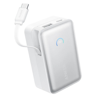 Портативний зарядний пристрій Anker Nano - 10000 mAh 45W Built-In USB-C Cable White (7198078) Портативний зарядний пристрій Anker Nano - 10000 mAh 45W Built-In USB-C Cable White (7198078)