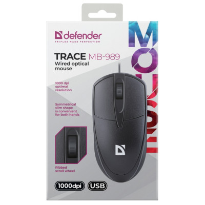 Миша Defender Trace MB-989 Black (52989) (7153545) Миша Defender Trace MB-989 Black (52989) (7153545)