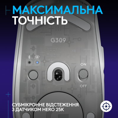 Миша Logitech G309 LIGHTSPEED White (910-007207) (6998417) Миша Logitech G309 LIGHTSPEED White (910-007207) (6998417)