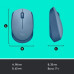 Миша Logitech M171 Wireless Mouse Blue Grey  (6857589)