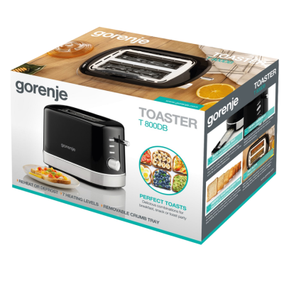 Тостер Gorenje T800DB (7040730) Тостер Gorenje T800DB (7040730)