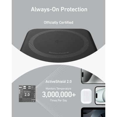 Портативний зарядний пристрій Anker MagGo 10000 mAh Qi2 15W + USB-C PD 27W Black (6962726) Портативний зарядний пристрій Anker MagGo 10000 mAh Qi2 15W + USB-C PD 27W Black (6962726)
