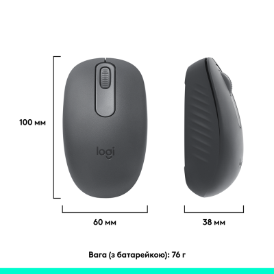 Миша Logitech M196 Bluetooth Graphite (L910-007459) (7031695) Миша Logitech M196 Bluetooth Graphite (L910-007459) (7031695)