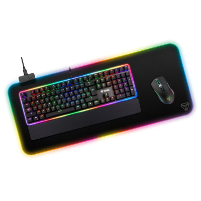 Килимок для мишi Yenkee YPM 3006 Gaming RGB pad WARP (7090583) Килимок для мишi Yenkee YPM 3006 Gaming RGB pad WARP (7090583)