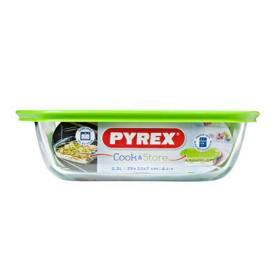 Форма з кришкою Pyrex Cook&Store, 25х22х7 см (7092359) Форма з кришкою Pyrex Cook&Store, 25х22х7 см (7092359)