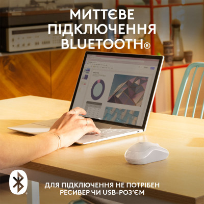 Миша Logitech M240 Silent Bluetooth Off White (6878947) Миша Logitech M240 Silent Bluetooth Off White (6878947)