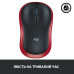 Миша Logitech Wireless Mouse M185 RED - EWR2 (910-002237) (7196815)