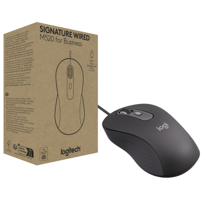 Миша Logitech Signature M520 for Business - GRAPHITE (910-007511) (7129734)