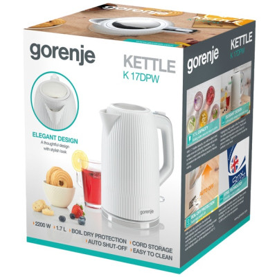 Електрочайник Gorenje K17DPW (7068492) Електрочайник Gorenje K17DPW (7068492)