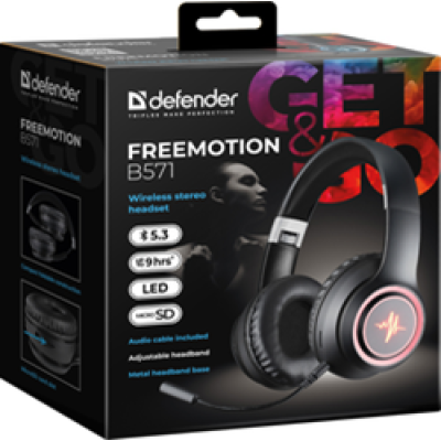 Гарнітура Defender FreeMotion B571 (63572) Black (6918418) Гарнітура Defender FreeMotion B571 (63572) Black (6918418)