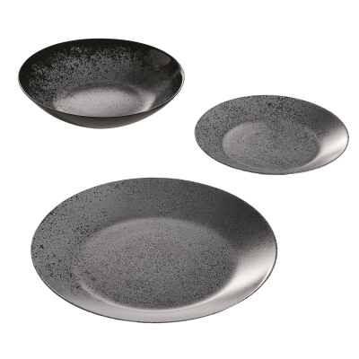 Тарілка обідня Luminarc Slate Black, 25 см (6788144) Тарілка обідня Luminarc Slate Black, 25 см (6788144)