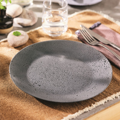 Тарілка обідня Luminarc Slate Black, 25 см (6788144) Тарілка обідня Luminarc Slate Black, 25 см (6788144)