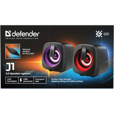 Акустика Defender J1 6Вт USB Black (65961) (7125943) Акустика Defender J1 6Вт USB Black (65961) (7125943)