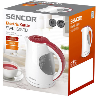 Електрочайник Sencor SWK 1515RD (7099683)
