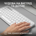 Клавіатура Logitech K380s Pebble Keys 2 Tonal White  (6915630)