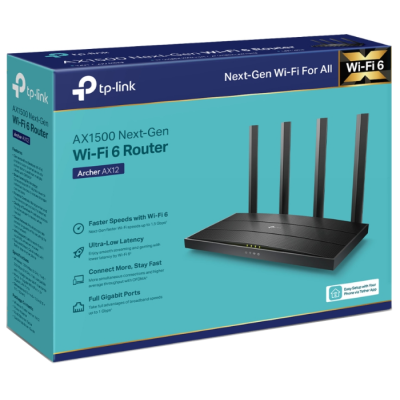 Бездротовий маршрутизатор TP-Link Archer AX12 AX1500 (6894791) Бездротовий маршрутизатор TP-Link Archer AX12 AX1500 (6894791)