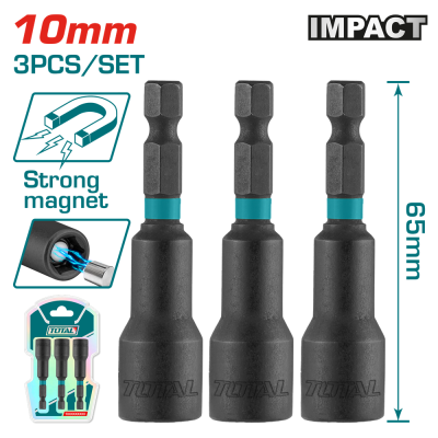 Торцева насадка TOTAL TAC271031 10x65мм, 3шт. (7090278)