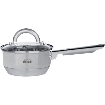 Ківш Bravo Chef 14 см (1.15 л) з кришкою (6720872) Ківш Bravo Chef 14 см (1.15 л) з кришкою (6720872)