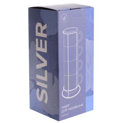 Набір чашок на підставці Limited Edition Silver (7019858) Набір чашок на підставці Limited Edition Silver (7019858)