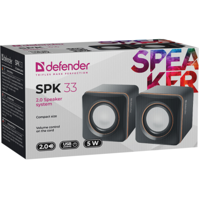 Акустика Defender 2.0 SPK 33 5W USB Black (65633) (6282560) Акустика Defender 2.0 SPK 33 5W USB Black (65633) (6282560)