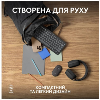 Миша Logitech Pebble Mouse 2 M350s Tonal Graphite (910-007015) (6915626) Миша Logitech Pebble Mouse 2 M350s Tonal Graphite (910-007015) (6915626)