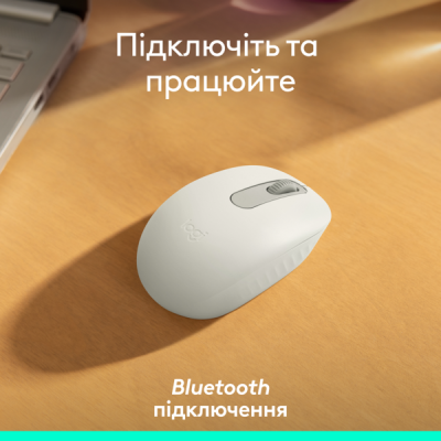 Миша Logitech M196 Bluetooth Off White (L910-007460)  (7031696)